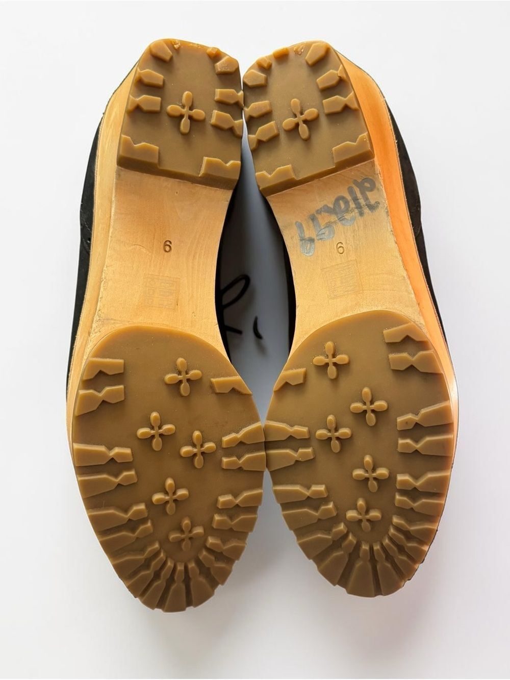 Eileen Fisher Act Wedge Oxford Shoes Suede Wood Platform 9 - Picture 7 of 8
